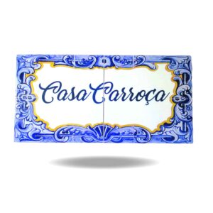 Handmade Traditional Portuguese Ceramic Plaque (Azulejos)